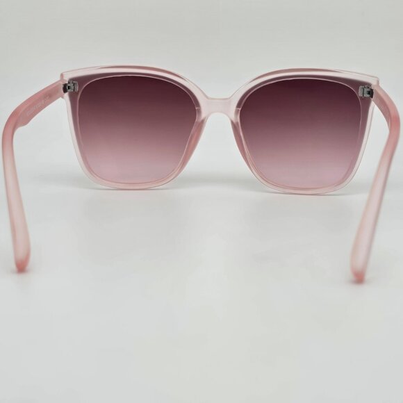Vince Camuto VC1020 Crystal Matte Pink Frame Brown Lens Cat Eye Sunglasses 61mm - Picture 4 of 13